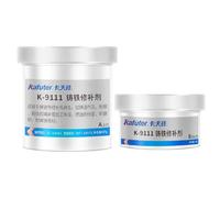 VIDOO Époxy de Réparation Fonte 500g, Colle de Collage Métal 2 Composants pour Fer Ductile, Mastic AB Haute Résistance pour Patch Époxy