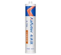 VIDOO Kafuter K-706 Mastic Silicone RTV Translucide, 300ml, Colle Industrielle Étanche, Fixation Résistante à la Chaleur pour Électronique, Mastic Silicone Fixant