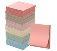VIDSTW 76 × 76 mm Pastel 600 Feuilles Adhésif Puissant Sticky Notes Set | Notes Autocollantes Blocs-notes Adhésifs Kommt mit 8 Farben pour Notes Et Les Listes De Choses A Faire