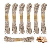 VIDSTW String Ficelle Jute 140 M Corde Jute Twine 2 MM Ficelle Jardin Naturel Corde Fine Cordelette Résistant à la Déchirure pour Fixation Jardin Emballage Cadeau Décoration Murale