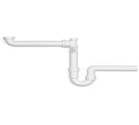 Viega Siphon universel modèle 104429 gain de place 1 1/2" x 40 mm Blanc