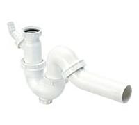 Viega 107253 G 2000 2000 / 2xDN 50, plastique blanc, avec coude de vidange à 45 degrés