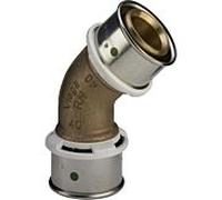 Viega Accouplement Viega Sanfix-P 575083 50 mm, 45 degrés, avec SC-Contur, bronze