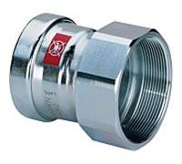 Viega Adaptateur Prestabo 630034 76,1 mm x Rp 2 1/2, acier non allié, SC-Contur, polygonal