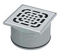 Viega Advantix top 555498 150 x 150 mm, plastique gris, avec cadre en plastique