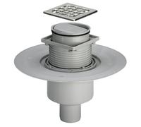 Viega Advantix Évacuation de salle de bains, set complet, pour une installation à la verticale DN 50, 583224,
