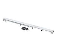 Viega Advantix Rigole de douche -Review Visign ER14 737504 750 mm, verre clair (ESG) / gris clair, 4982.81