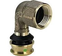 Viega Raxofix arc de transition 646141 32 x Rp 2000 , 90°, avec contour SC, bronze au silicium