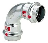 Viega Arc Prestabo 558130 18 mm, 90 degrés, acier non allié, SC-Contur