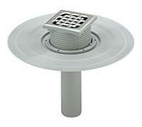 Viega balcon / terrasse Advantix 626983 DN 100, plastique gris, écoulement vertical, sans siphon