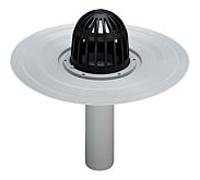 Viega balcon / terrasse Advantix 626990 DN 100, plastique gris, écoulement vertical, avec bac à graviers