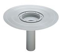 Viega base pour siphon de balcon / terrasse Advantix 557270 DN 70, plastique gris, écoulement vertical