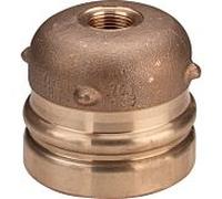 Viega Bouchon d'étanchéité Sanpress XL 353377 76, 2000 mm x Rp 3/4, bronze, SC-Contur