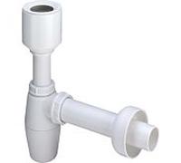 Viega bouteille piège à odeurs 112271 DN 50x40, plastique blanc , avec raccordement excentrique