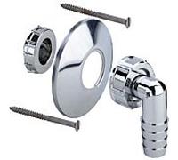 Viega buse 398.491 G 1x85mm, 90 degrés raccord à vis de serrage, en plastique chromé
