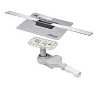 Viega Caniveau de douche Advantix Cleviva 794491 800 mm, acier inoxydable, modèle de rénovation