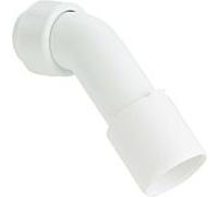 Viega coude de Viega 719265 DN 40/50, 45 degrés, plastique blanc , pour raccordement au raccord de vidange