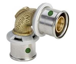 Viega couplage angulaire Sanfix -P 566234 40 mm, 90 degrés, avec SC-Contur, bronze