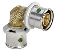 Viega couplage angulaire Sanfix -P 566241 50 mm, 90 degrés, avec SC-Contur, bronze