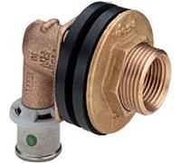 Viega Douille Viega Sanfix-P 310745 laiton rouge, 16xRp 2000 / 2xG 3 / 4x18mm, coudée