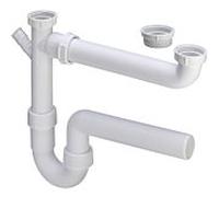 Viega drain drain 108496 G 2000 2000 / 2xDN 40x90-310mm, plastique blanc, pour éviers doubles