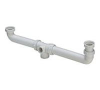 Viega drain drain 444853 G 2000 2000 / 2x1 2000 / 2x180-600mm, plastique blanc , pour blanc doubles