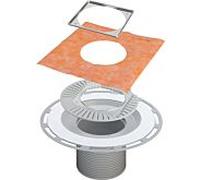 Viega Elément d'extension Advantix 489045 150 x 150 mm, acier inoxydable, avec protection