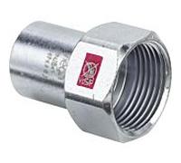 Viega Insert Prestabo 559137 15 mm x Rp 1/2, acier non allié, extrémité mâle