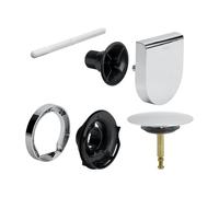 Viega Multiplex Garniture de vidage et de trop-plein Visign M9 set complet, pour baignoire spéciale, 308889+724597, Visign M9