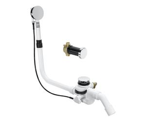 Viega Multiplex Trio F garniture de vidage et de trop-plein avec remplissage Visign M5 set complet, pour baignoire spéciale, 675462, Visign M5
