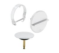 Viega Multiplex Trio garniture de vidage et de trop-plein avec remplissage Visign MT3 set complet, 725778+106010+725822, Visign MT3