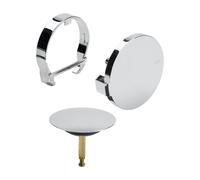 Viega Multiplex Trio garniture de vidage et de trop-plein avec remplissage Visign MT5 set complet, pour baignoire spéciale, 727970+106010+725785, Visign MT5