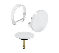 Viega Multiplex Trio garniture de vidage et de trop-plein avec remplissage Visign MT5 set complet, pour baignoire spéciale, 727987+106010+725815, Visign MT5