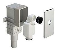Viega piège à odeurs 553777 G 2000 2000 /4 x 50/40 mm, encastré, plastique chromé
