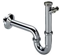 Viega Plus-Sifon siphon de lavabo tubulaire chrome 445577