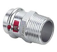 Viega Adaptateur Prestabo 559021 18 mm x R 3/4, acier non allié, SC-Contur, polygonal