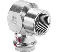 Viega angle Prestabo 656478 15 mm x Rp 1/2, 90 degrés, acier non allié, SC-Contur