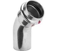 Viega Prestabo coude 558338 15 mm, 45 degrés, acier non allié, SC-Contur, extrémité d'insertion