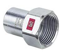 Viega Insert Prestabo 559151 18 mm x Rp 3/4, acier non allié, extrémité mâle