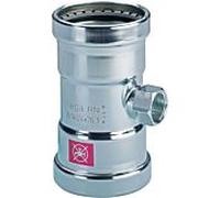 Viega Prestabo pièce en T 598099 108 mm x Rp 3/4 x 108 mm, acier non allié, SC-Contur, polygone