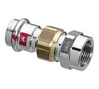 Viega Prestabo raccord à vis 643508 42 mm x Rp 2000 2000 / 2, acier non allié, joint plat, SC-Contur, polygone