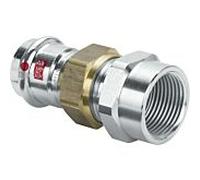 Viega 643454 18 mm de Prestabo x Rp 1/2, acier non allié, joint plat, contour SC, polygonale