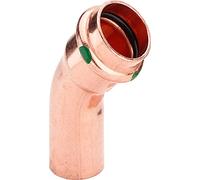 Viega Profipress 292508 Coude 45° en cuivre 2426.1 avec SC-Contur, I x A, 15 mm