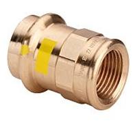 Viega Profipress G pièce de transition 346409 18 mm x Rp 3/4, bronze, SC-Contur, polygone