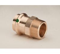 Viega Profipress Sanpress Raccord de transition, d 22mm, R 3/4 Bronze rouge ou b
