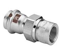 Viega Raccord à vis Temponox 812157 18 mm x Rp 2000 /2, acier, inoxydable, filetage Rp, SC-Contur