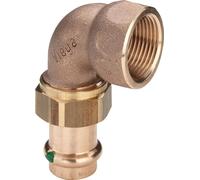 Viega Raccord de transition Sanpress Profipress 90 degrés, d 54mm, Rp 2 bronze r
