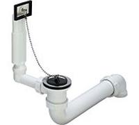 Viega Raumschaffer vidage / trop-plein 113971 G 2000 2000 / 2xDN 70, plastique blanc, avec support de chaîne