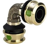 Viega arc Raxofix 647063 63mm, 90 degrés, avec SC-Contur, bronze de silicium