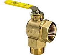 Viega robinet à tournant sphérique pour compteur de gaz 526832 R/Rp 2000 , laiton, angle, avec TAE